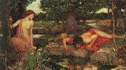 John William Waterhouse Echo and Narcissus. oil painting artist